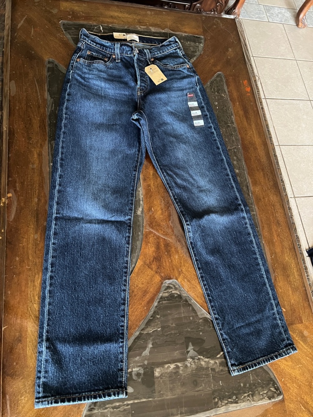 Levi's Dark Indigo Straight Jeans